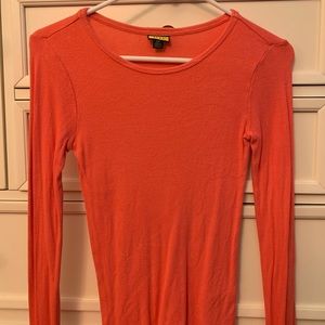 TIGHT GOOD FITTING ORANGE LONG SLEEVE